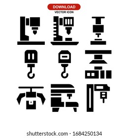 machinery icon or logo isolated sign symbol vector illustration - Collection of high quality black style vector icons
