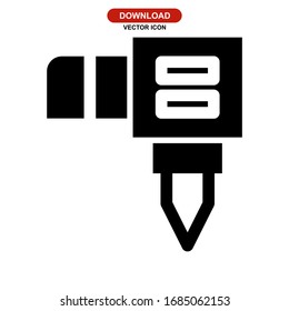 machinery icon or logo isolated sign symbol vector illustration - high quality black style vector icons
