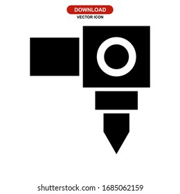 machinery icon or logo isolated sign symbol vector illustration - high quality black style vector icons
