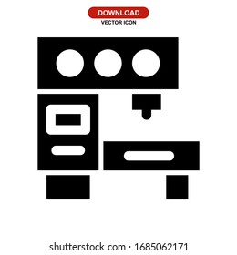 machinery icon or logo isolated sign symbol vector illustration - high quality black style vector icons
