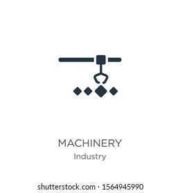Machinery icon vector. Trendy flat machinery icon from industry collection isolated on white background. Vector illustration can be used for web and mobile graphic design, logo, eps10