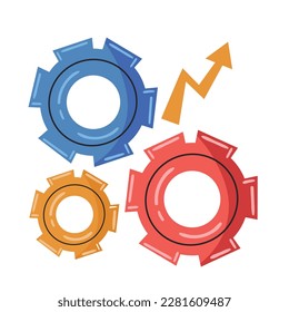 machinery industry progress icon isolated