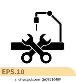 machinery line icons  symbol vector elements for infographic web