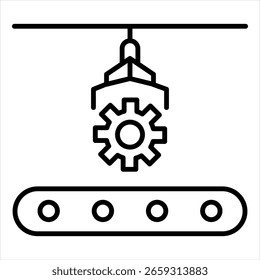 Machinery Outline Icon illustration vector