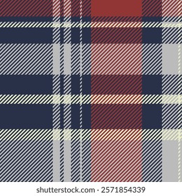 Machinery pattern vector plaid, duvet tartan seamless texture. Unique fabric background textile check in dark and silver colors palette.