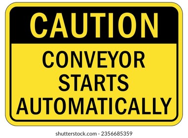 Machinery service instruction sign and labels