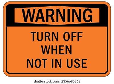 Machinery service instruction sign and labels