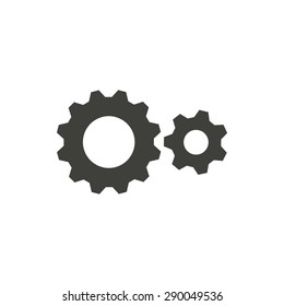 Machinery - vector icon in black on a white background.