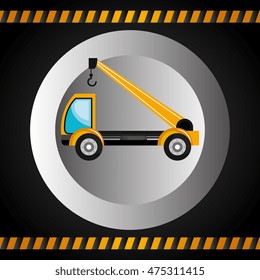 machinery vehicle construction heavy icon vector illustration design