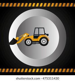 machinery vehicle construction heavy icon vector illustration design