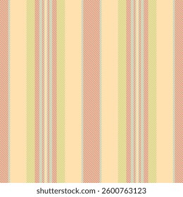 Machinery vertical seamless background, delicate pattern lines fabric. Linen vector textile texture stripe in navajo white and red colors palette.