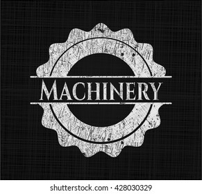 Machinery written on a chalkboard
