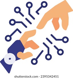 Machines acquiring knowledge through User experience concept vector icon design, predictive modeling or adaptive control symbol, artificial intelligence sign, deep learning stock illustration