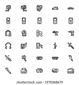 machines and technology icon or logo isolated sign symbol vector illustration - Collection of high quality black style vector icons
