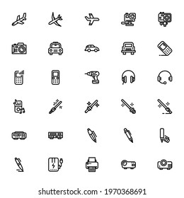 machines and technology icon or logo isolated sign symbol vector illustration - Collection of high quality black style vector icons
