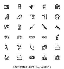 machines and technology icon or logo isolated sign symbol vector illustration - Collection of high quality black style vector icons
