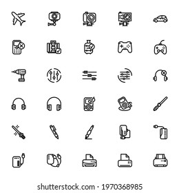 machines and technology icon or logo isolated sign symbol vector illustration - Collection of high quality black style vector icons

