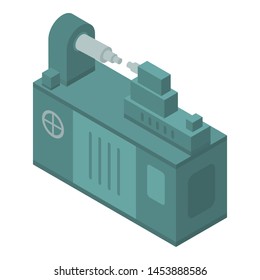 Machine-tool icon. Isometric of machine-tool vector icon for web design isolated on white background