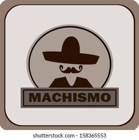 Machismo Banner Template With Sombrero