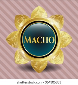 Macho golden badge