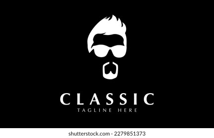 Macho Man logo abstract monogram vector icon template