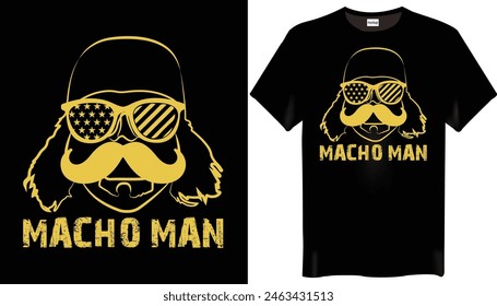 Macho Man Wwe T-Shirts Design-Wwe Rings T-Shirt Design

