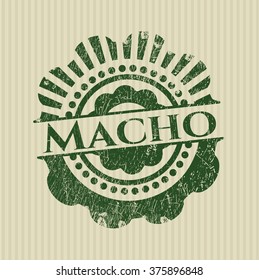 Sello de textura gruesa de goma macho