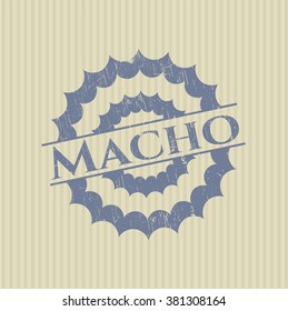 Sello de goma machista