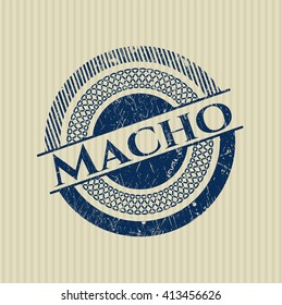 Macho-Gummidichtung mit Grunge-Textur