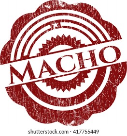 Macho with rubber seal texture