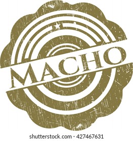 Macho with rubber seal texture