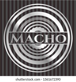 Macho silver emblem