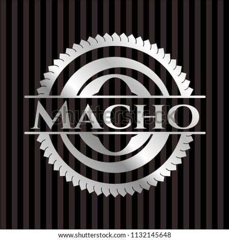 Macho silvery emblem