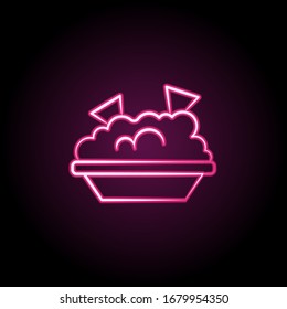 Machos neon icon. Simple thin line, outline vector of dia de muertos icons for ui and ux, website or mobile application