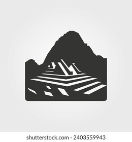 Machu Picchu icon - Simple Vector Illustration