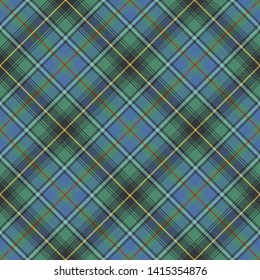 MacInnes Ancient Tartan. Diagonal cell, seamless pattern for fabric, kilts, skirts, plaids