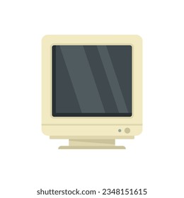 Macintosh monitor icon flat vector. Computer screen. Display modern isolated