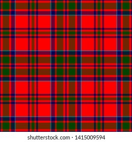 MacKillop Tartan. Seamless pattern for fabric, kilts, skirts, plaids