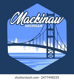 Mackinaw City Michigan mit schöner Aussicht