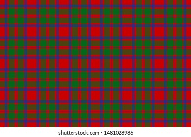 MacKintosh Tartan. Seamless rectangle pattern for fabric, kilts, skirts, plaids