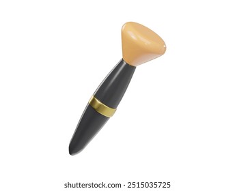 Mackup brush icon 3d render illustration 