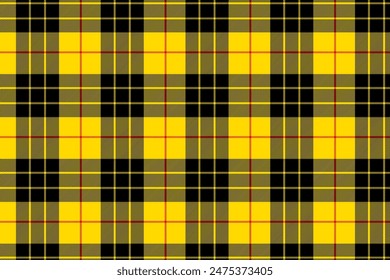 MacLeod Tartan Pattern Design for Fabrics, Textile and Textures. Vector Illustration of MacLeod Plaid Design