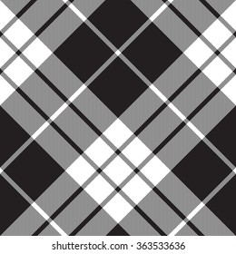 Macleod tartan plaid diagonal seamless pattern.Vector illustration. EPS 10. No transparency. No gradients.