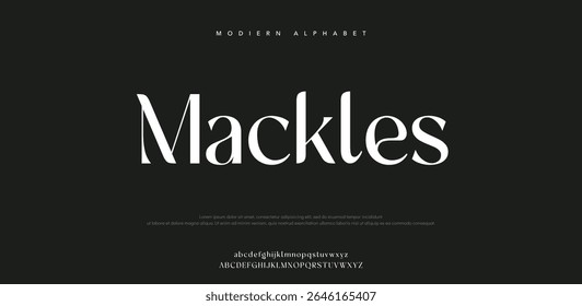 Maclles vector illustration of alphabet small letter A to Z logo design