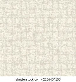 Macrame Check Tie Dye Seamless Pattern. Scottish Watercolor. Japan Design. Geometric Monochrome Tartan Textile Imitation. Shibory Minimalism Background.  Geometric Art Print. China Beige and White