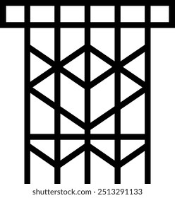 macrame icon. Thin linear style design isolated on white background