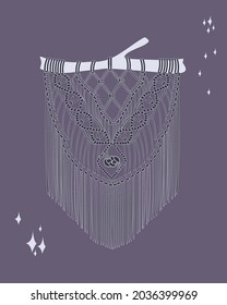Macrame panels in boho style. Home decor.