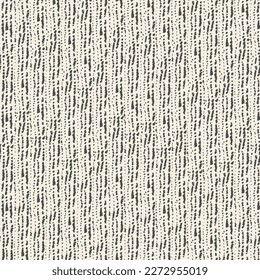 Macrame Tie Dye Seamless Pattern. Contemporary Watercolor Japan Design. Ink Geometric Art Print. White and Black Shibory Minimalism Background. Geometric Monochrome Striped Textile Imitation.