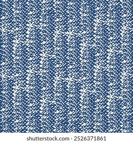 Macrame Zigzag Tie Dye Seamless Pattern. Geometric Monochrome Chevron Imitation. Indigo Blue and Beige  Geometric Wave Art Print. Shibory Triangle Minimalistic Background. Herringbone Ink Japan Design