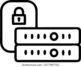 Macro close up of secure data storage devices with copy space concept as A macro close up of secure data storage devices with encrypted indicators highlighting the physical and dig